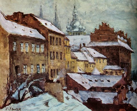 Hradschin im Winter