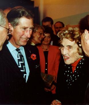 Lady Luisa Abrahams with Prince Charles