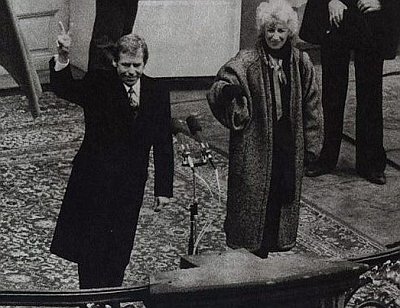 Václav Havel avec son épouse Olga