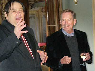Jiří Kuběna et Václav Havel