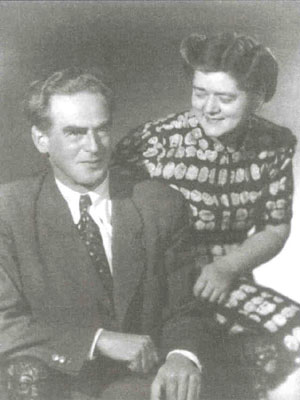 Rudolf Slánský with his wife Josefa