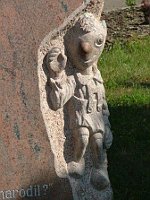 Гурвинек на памятнике в городке Храст-у-Пльзеня