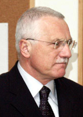 Le président Vaclav Klaus