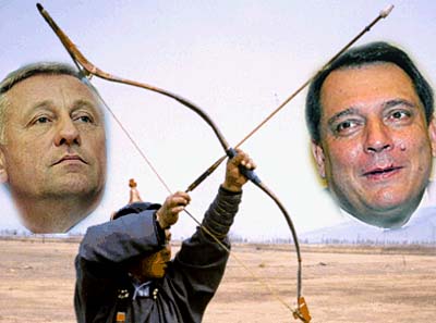 Mirek Topolanek and Jiri Paroubek