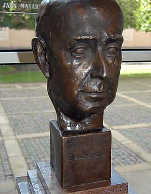 The bust of Jan Masaryk