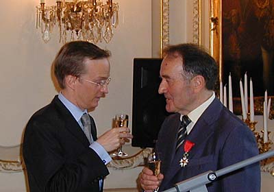 L'ambassadeur de France Charles Fries et Petr Kolar, photo: Jana Sustova
