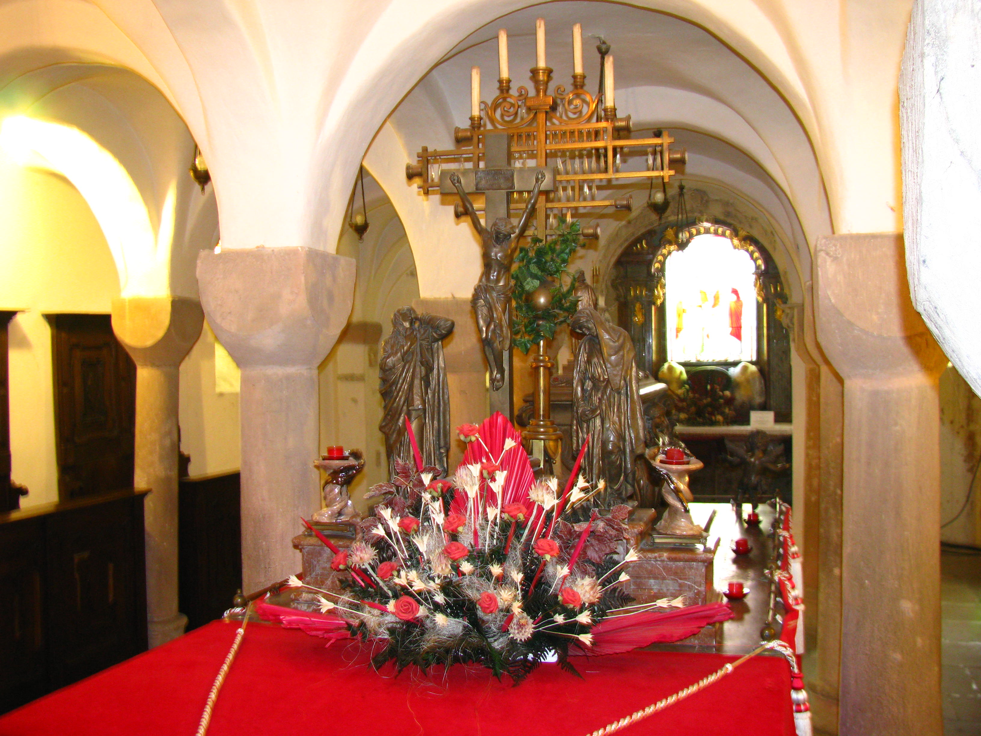 Krypta v kostele sv. Václava, foto: autor