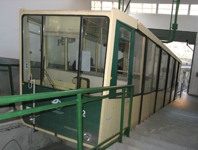 Historical funicular on Petrin Hill