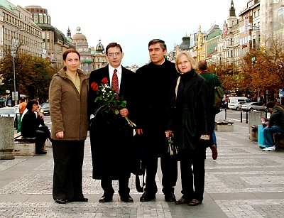 De izquierda: Monika Borowska, Alberto Giralda, Juan Manuel Morilla y Anita Szabóová