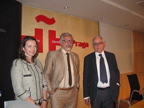 Marcela Tosal, Pavel Štěpánek y Fernando Castro.