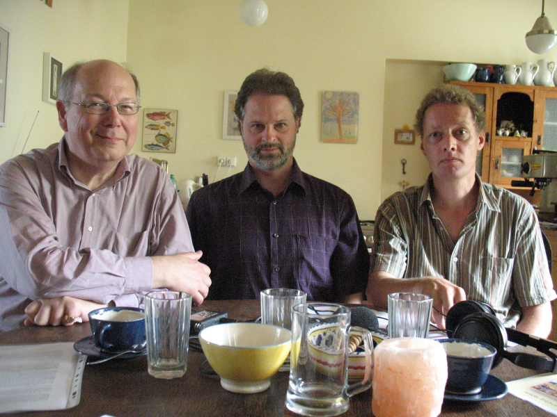 David Holeton, Thomas Fudge, Peter Moree (left to right), photo: author