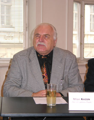 Director de la Galería Nacional, Milan Knízák, foto: autora
