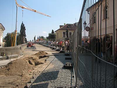 Restaurierung der Karlsbrücke