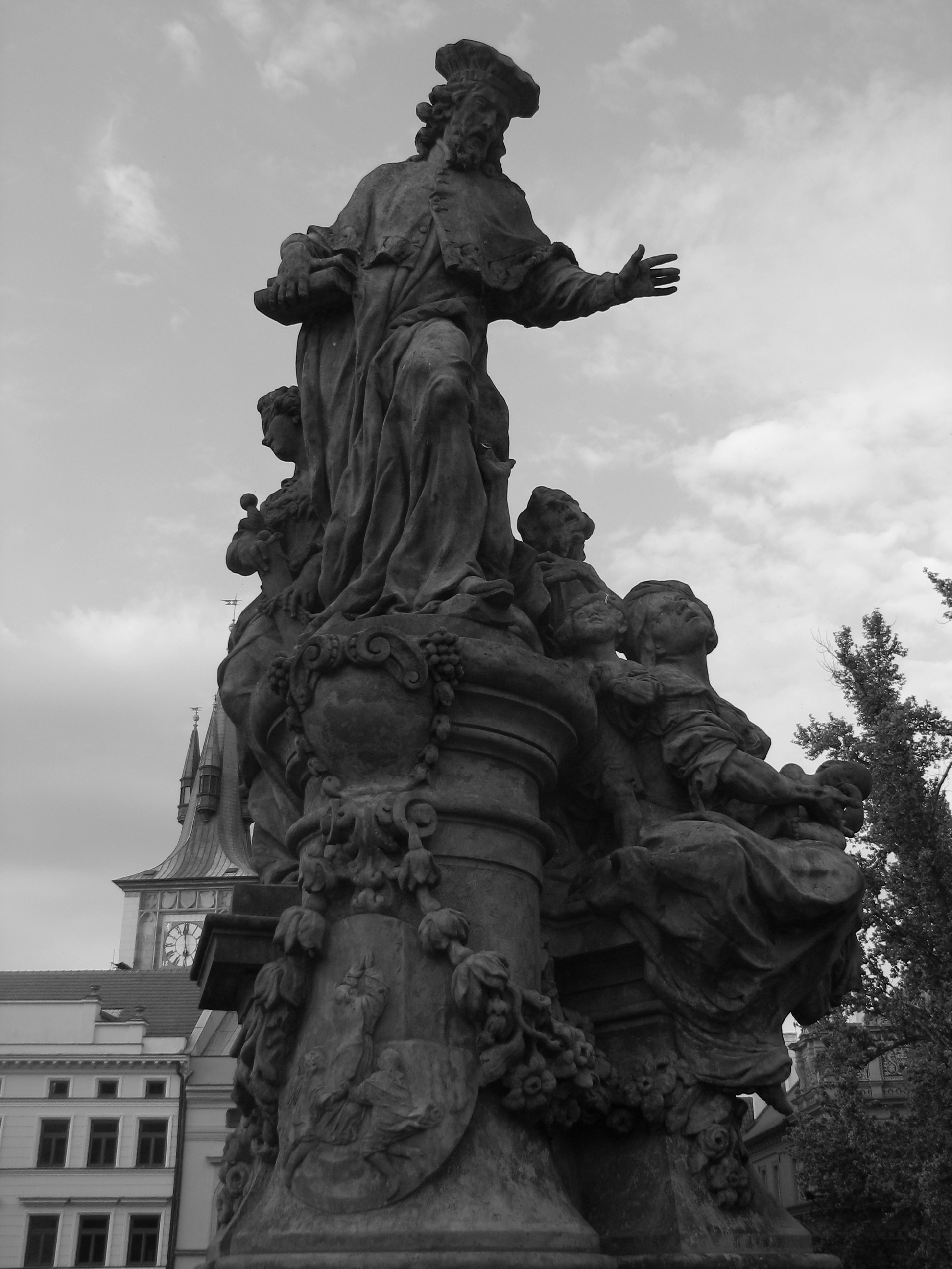 The statue of Saint Ivo