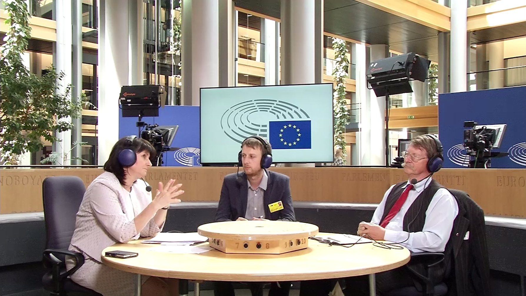 Michaela Šojdrová, Pierre Meignan et Jaromír Kohlíček Michaela Šojdrová, Pierre Meignan et Jaromír Kohlíček