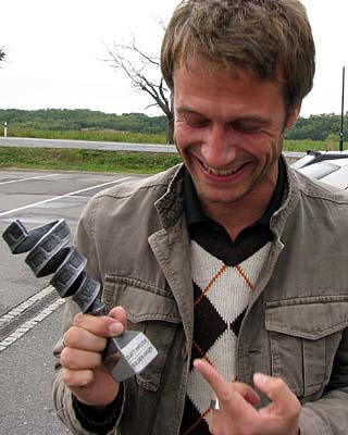 Christian Rühmkorf mit der 'Goldenen Traube'