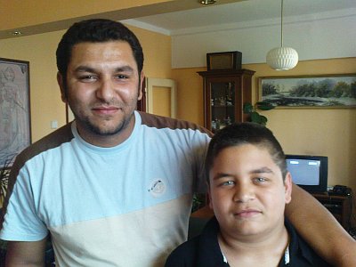 Aleš Horvath and his son