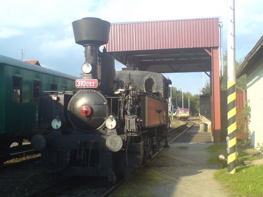 Volary, steam train