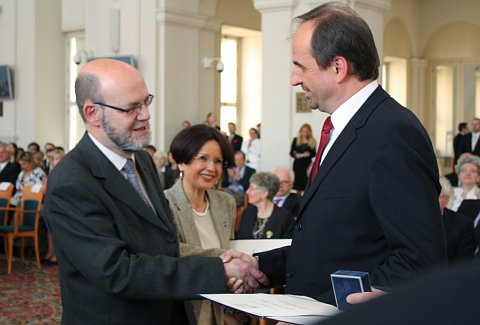 M. Cazenave, proviseur du Lycée Carnot de Dijon et Mme Uturald-Giraudeau, proviseure du Lycée Alphonse Daudet de Nîmes, photo: Barbora Kmentová