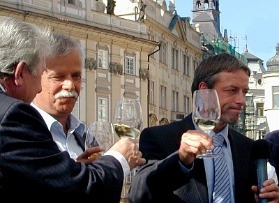 Von rechts Pavel Bém und František Banyai (Foto: Autorin)