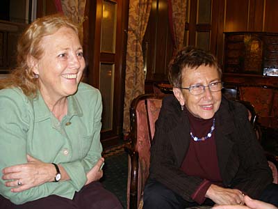 Irena Grudzinska-Gross and Jirina Siklova, photo: Linda Mastalir
