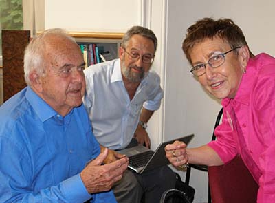 Antonin Liehm, Eugeniusz Smolar, and Jirina Siklova, photo: Linda Mastalir
