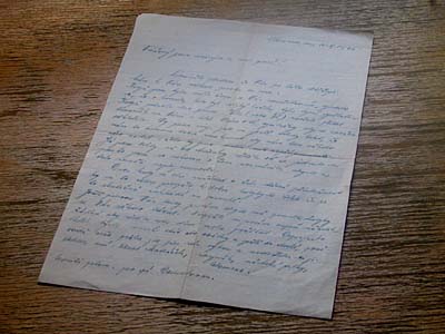 Letter fom Louise, Sept. 1945