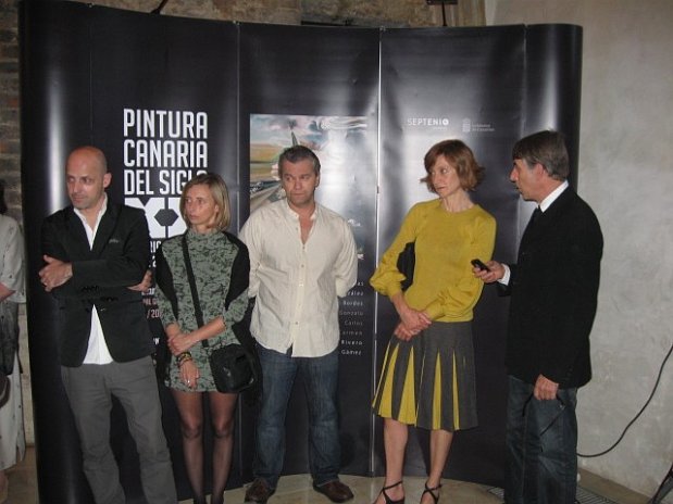 Los cinco artistas.