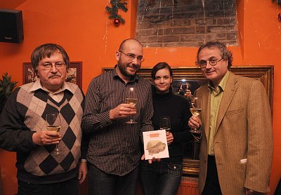La présentation du livre des contes, l'illustrateur Pavel Sivko, Miroslav Bobek, Tereza Šefrnová et Jan Jiráň