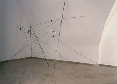 The sculpture created by Ales Hnizdil