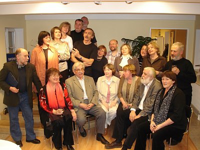 Alexandra Berková with PEN klub members