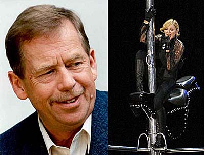 Vaclav Havel and Madonna