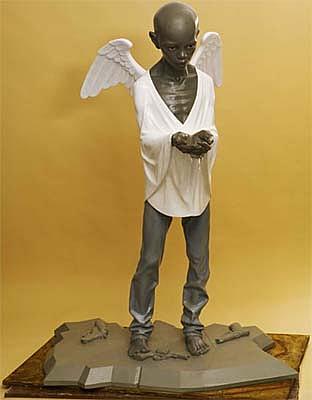 The sculpture by Jiri David