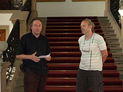 Jiří David (right) and Libor Lípa at the Symposium opening
