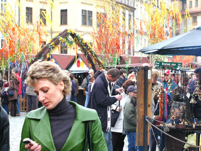 Easter festivities on the Old Town Square