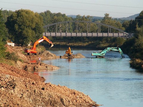 Bauarbeiten am Moldau (Foto: www.rvccr.cz)