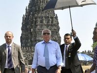 Václav Klaus en Prambanan, foto: ČTK
