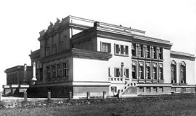 The telegraph building in Podebrady,from where shortwave broadcasts began in 1936.