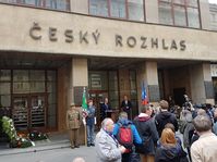 Prague uprising memorial event at Czech Radio’s Prague headquarters, photo: Ondřej Tomšů