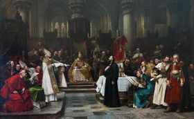 Václav Brožík, 'Maître Jan Hus au Concile de Constance', 1883, foto: GHMP