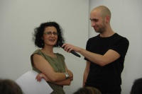 Romista Lukáš Houdek s romskou spisovatelkou Ivetou Kokyovou (Foto: Jana Šustová)