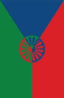 Tomáš Rafa: Jeden z návrhů česko-romské vlajky