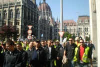 Demonstrace v Maďarsku (Ilustrační foto: Gregor Martin Papucsek)