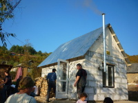 Postavený domek v ukrajinské Svaljavě pro Máriu a Máriu (Foto: Tomáš Jelen)
