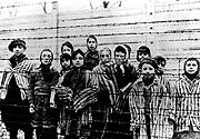 Děti po osvobození Osvětimi Sověty (Foto: ČTK)