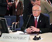 Le président Vaclav Klaus, photo: CTK