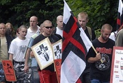 Demonstrace ultrapravicových nacionalistů v Havířově (Foto: ČTK)
