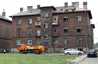 One of the buildings in the Přednádraží ghetto, photo: CTK