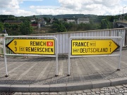 Rozcestí u Schengenu (Foto: Pavel Novák)