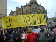 Účastníci demonstrace (Foto: Jana Šustová)